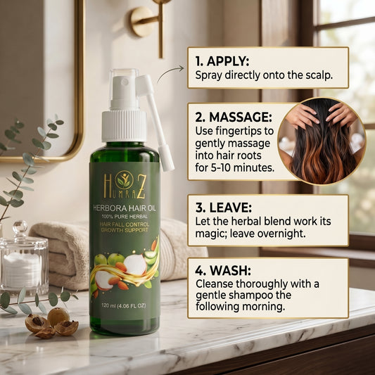 Herbora Hair Oil – 100% Pure Herbal Hair Oil | 120ml