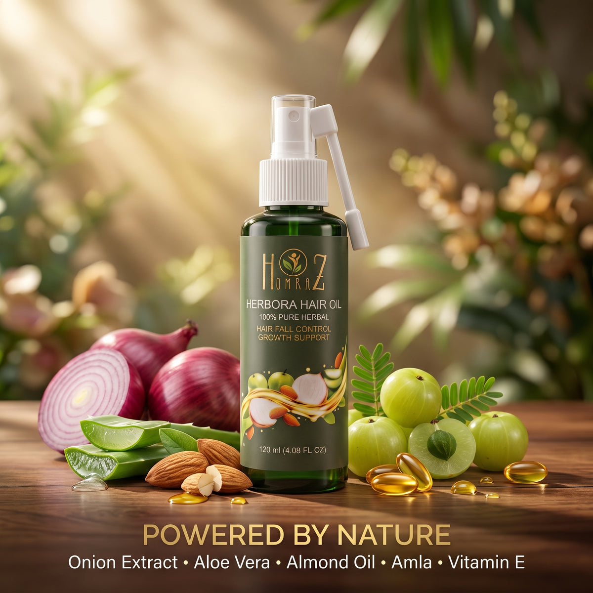 Herbora Hair Oil – 100% Pure Herbal Hair Oil | 120ml