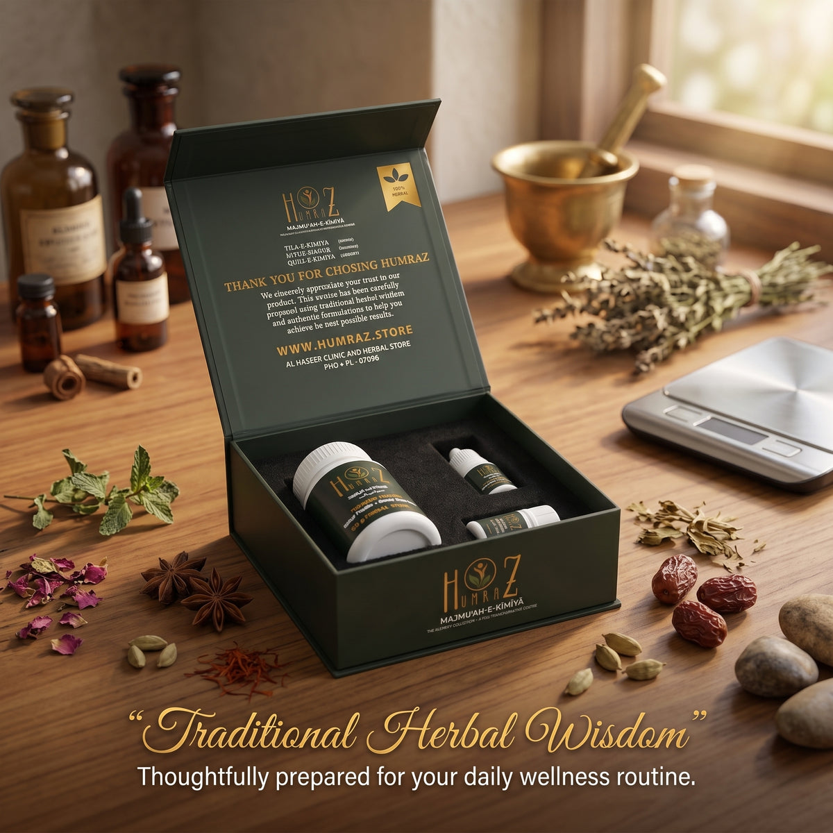 Majmū‘ah-e-Kīmīyā | 10-Day Herbal Men’s Wellness Course