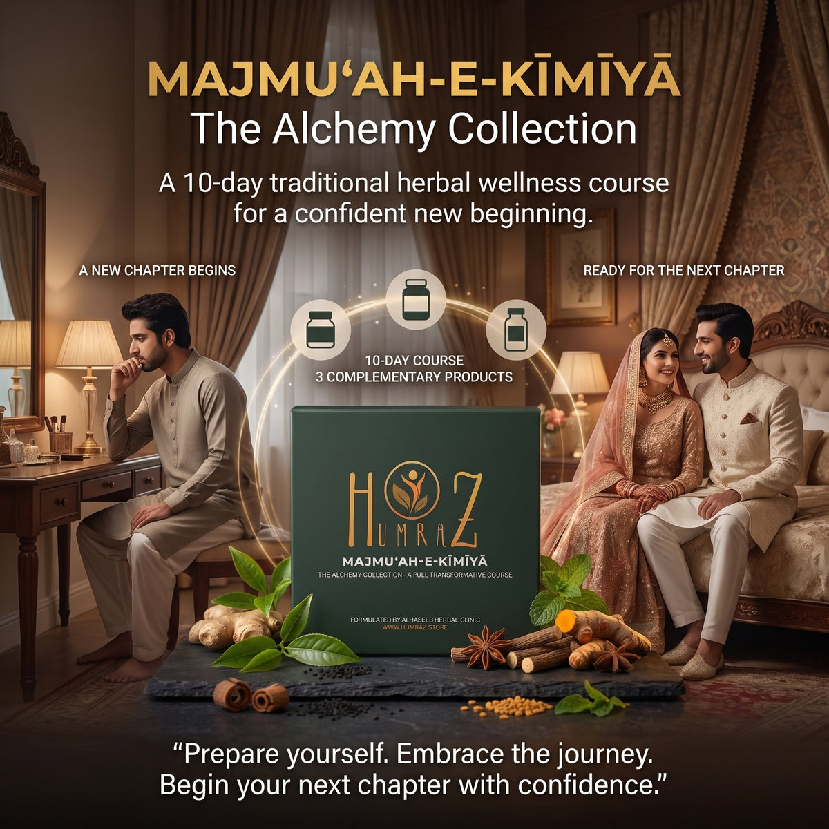 Majmū‘ah-e-Kīmīyā | 10-Day Herbal Men’s Wellness Course